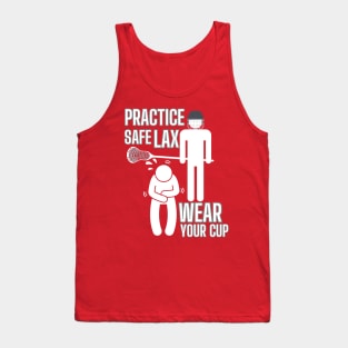 Lacrosse, Safe LAX Wear Your Cup Tank Top